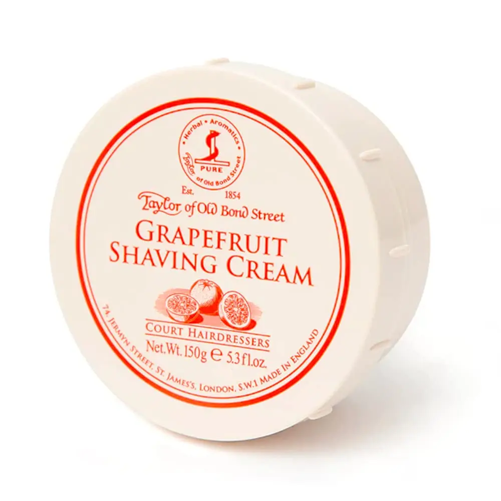 Taylor of Old Bond Street Grapefruit Shaving Cream Bowl, 150 g | Invigorating Citrus Scent, Moisturizes & Softens Hair - main product image