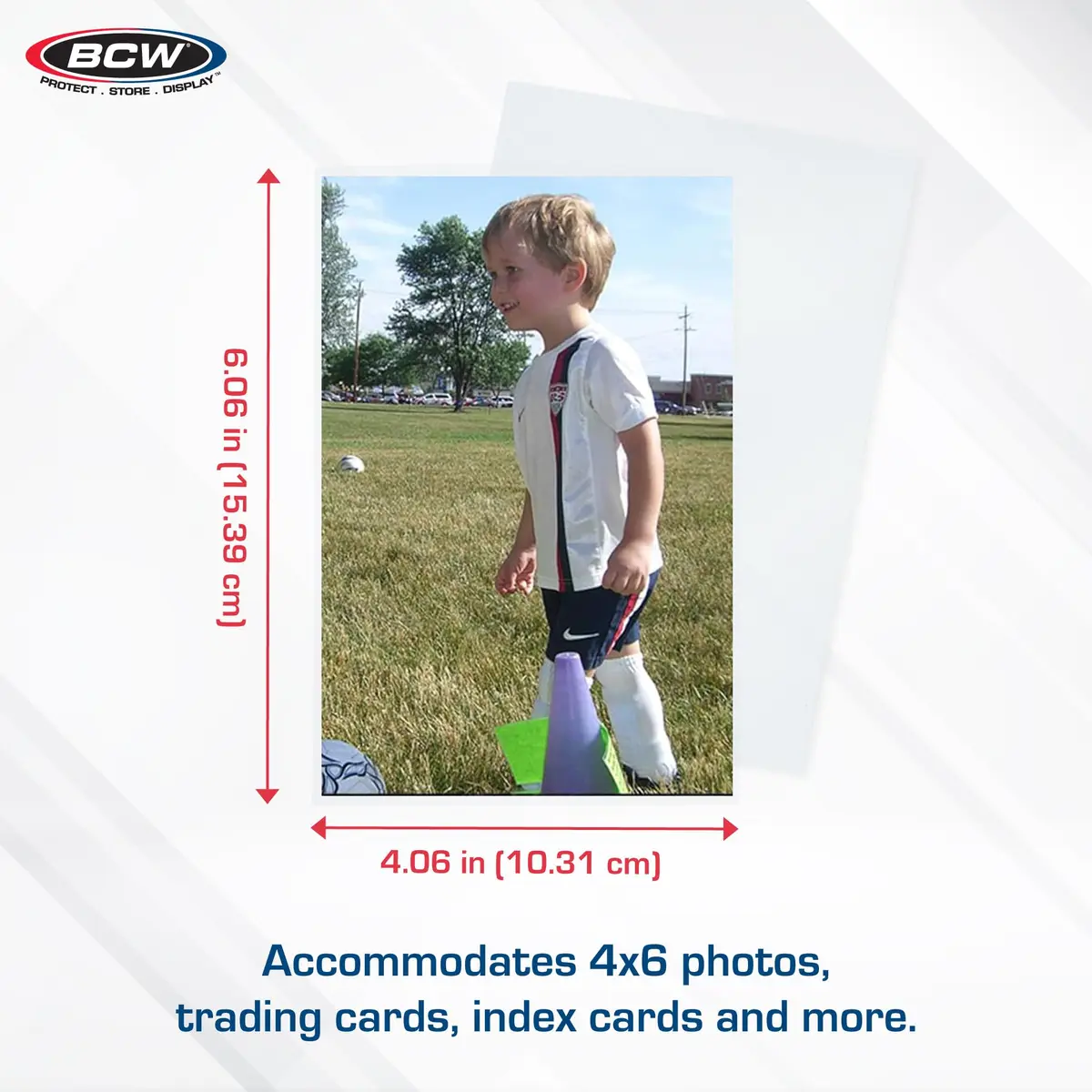 BCW 4x6 Photograph Sleeves - Pack of 100 | Archival Quality Crystal Clear Polypropylene | Acid-Free for Art Prints, Postcards, Pictures, and More! - view 3