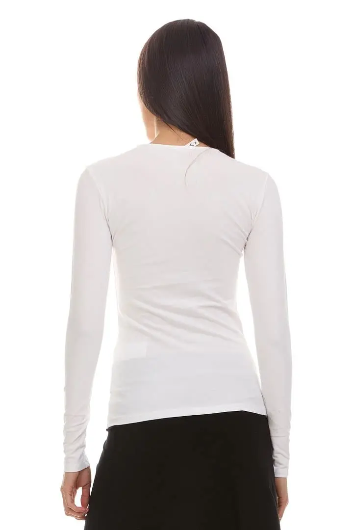 KIKI RIKI Women’s Cotton Long Sleeve Shell T-Shirt Style 12528 Black Large | Full Coverage, Comfortable Layering - view 4