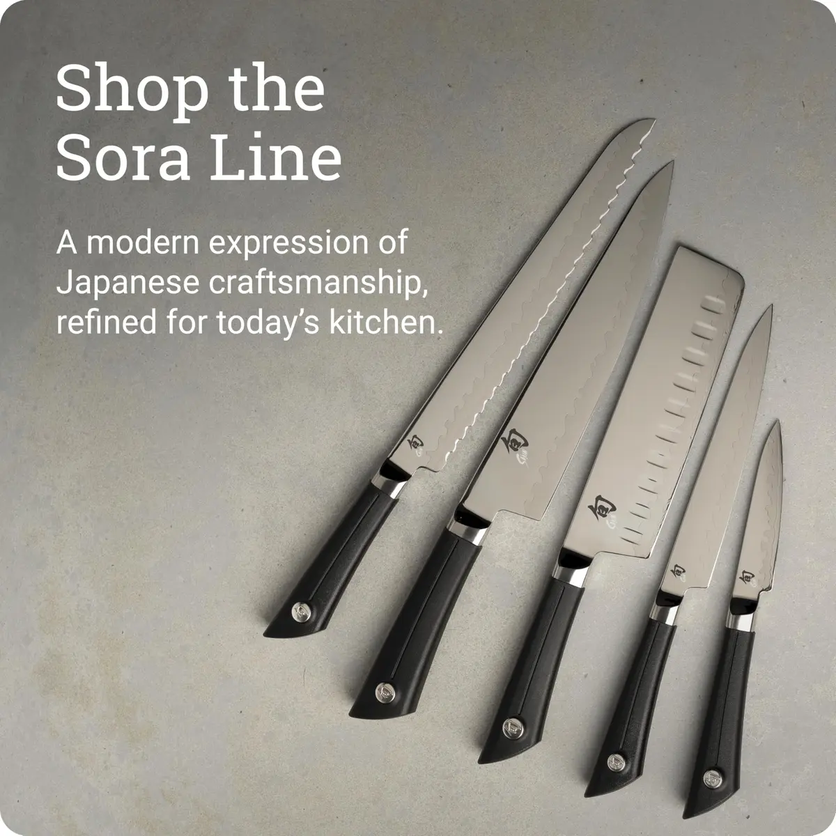 Shun Sora 6" Chef's Knife | Japanese VG10 Steel Edge, Full Tang, Balanced Handle - view 6