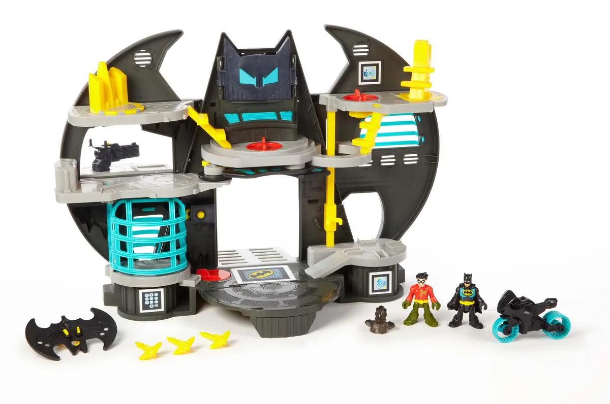 Imaginext Super Friends Batcave Playset with Batman & Robin Figures | Battery-Operated Interactive Toy - view 6