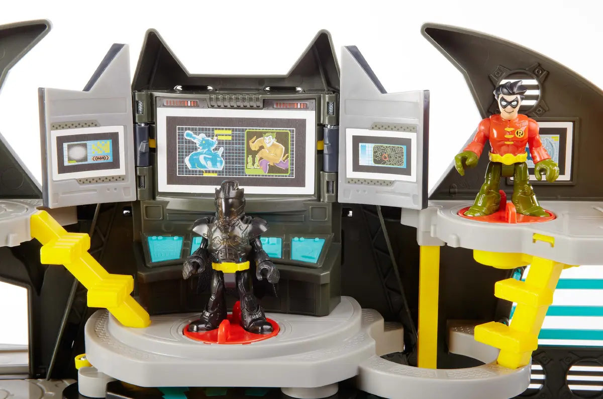 Imaginext Super Friends Batcave Playset with Batman & Robin Figures | Battery-Operated Interactive Toy - view 7