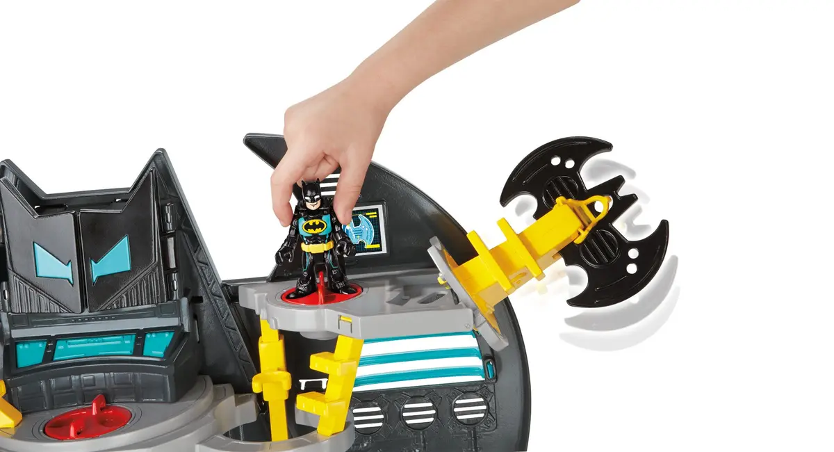 Imaginext Super Friends Batcave Playset with Batman & Robin Figures | Battery-Operated Interactive Toy - view 3