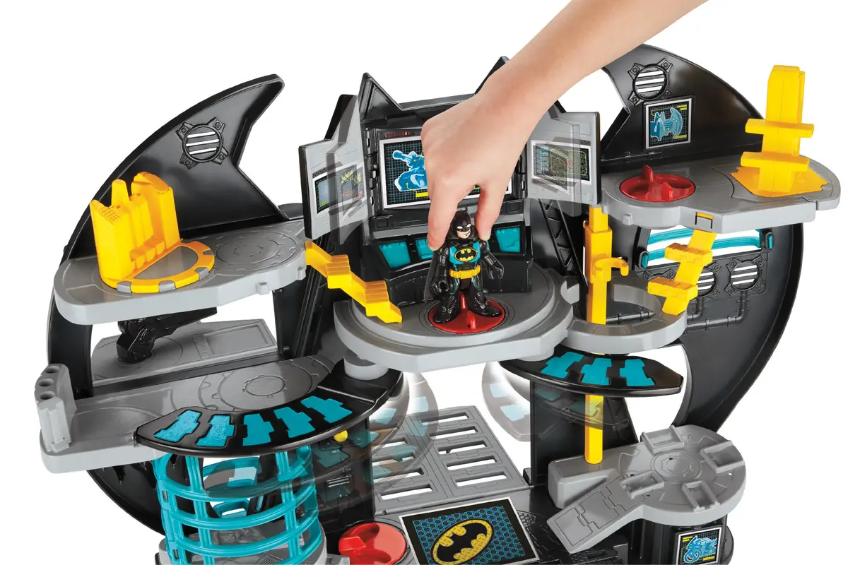 Imaginext Super Friends Batcave Playset with Batman & Robin Figures | Battery-Operated Interactive Toy - view 4