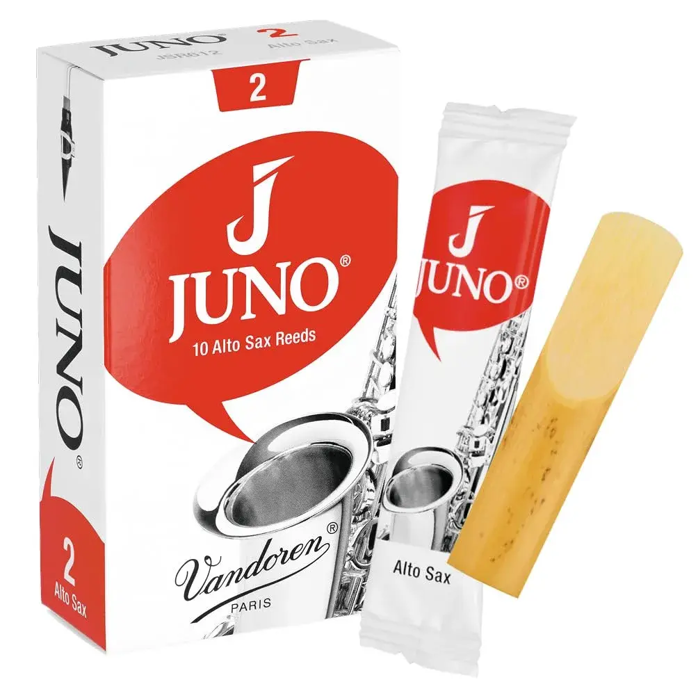Vandoren JUNO Alto Saxophone Reeds Strength 2 (10-Pack) | Beginner-Friendly Responsive Cane - main product image