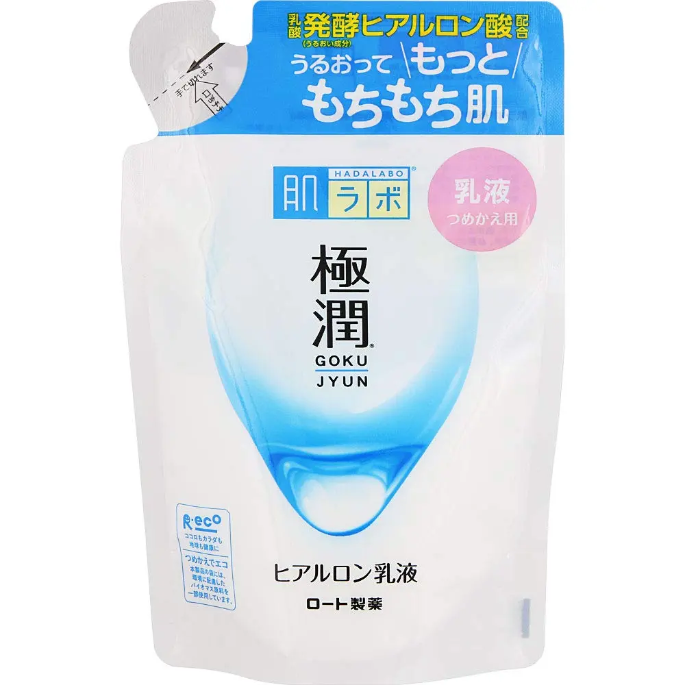 肌ラボ Goku-jun Hyaluronic Milky Lotion Refill 140ml | Deep Hydration & Nourishment - main product image