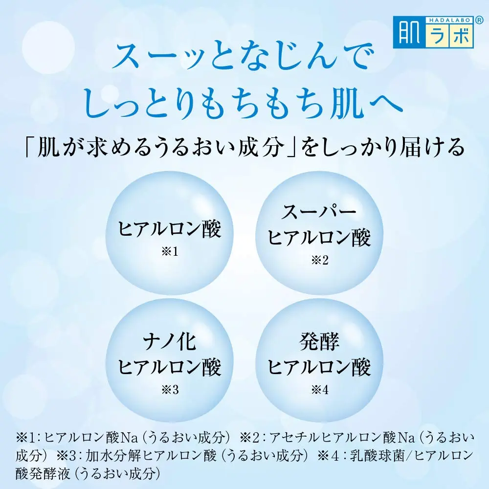 肌ラボ Goku-jun Hyaluronic Milky Lotion Refill 140ml | Deep Hydration & Nourishment - view 2