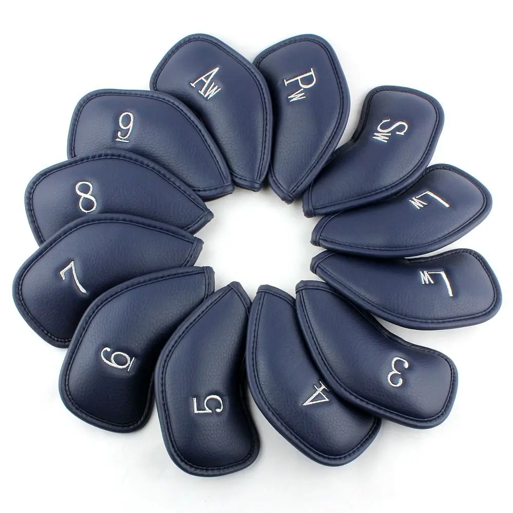Craftsman Golf 12pcs Synthetic Leather Head Covers Set | Thick PU Leather for All Brands - view 4