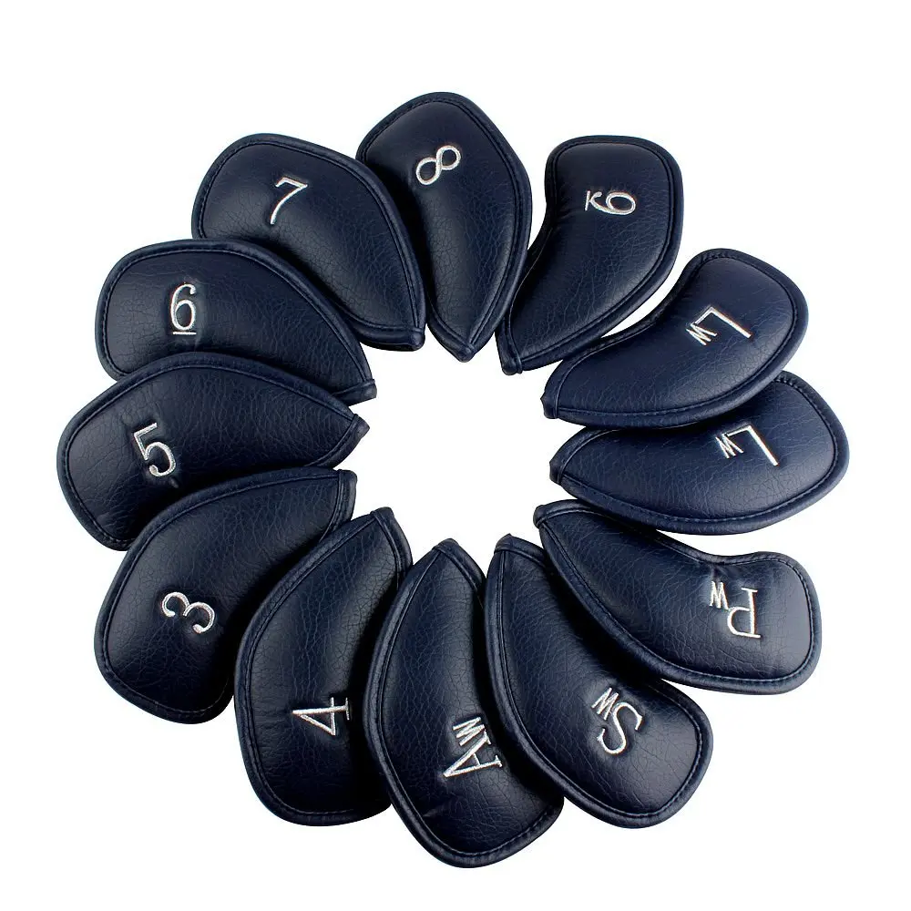 Craftsman Golf 12pcs Synthetic Leather Head Covers Set | Thick PU Leather for All Brands - view 2