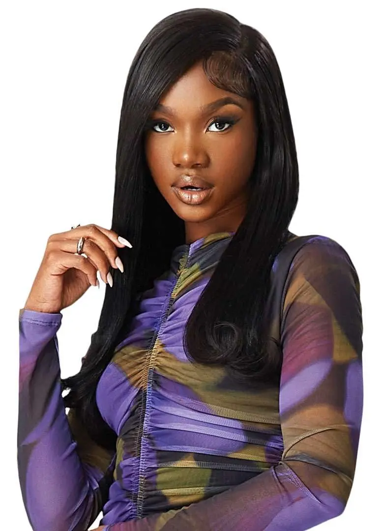 Outre 100% Human Hair Purple Pack Yaki Weave 10" (1 Pack, Dark Brown 2) | 100% Human Hair Weave - view 3