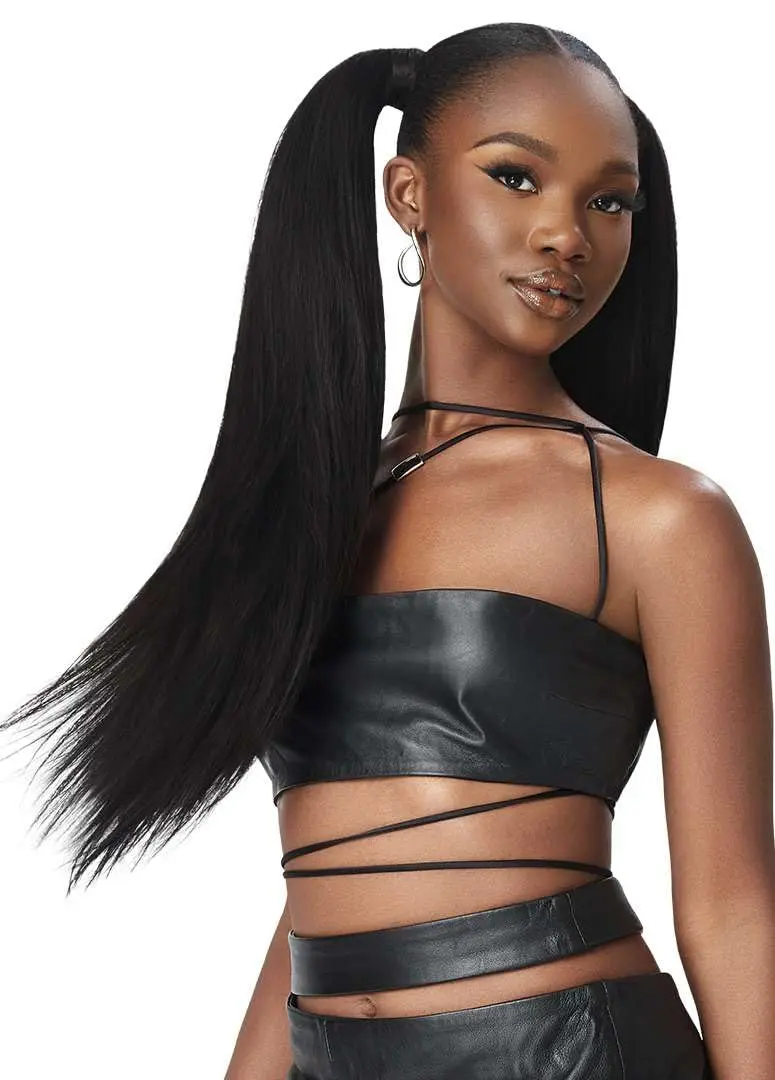 Outre 100% Human Hair Purple Pack Yaki Weave 10" (1 Pack, Dark Brown 2) | 100% Human Hair Weave - view 4