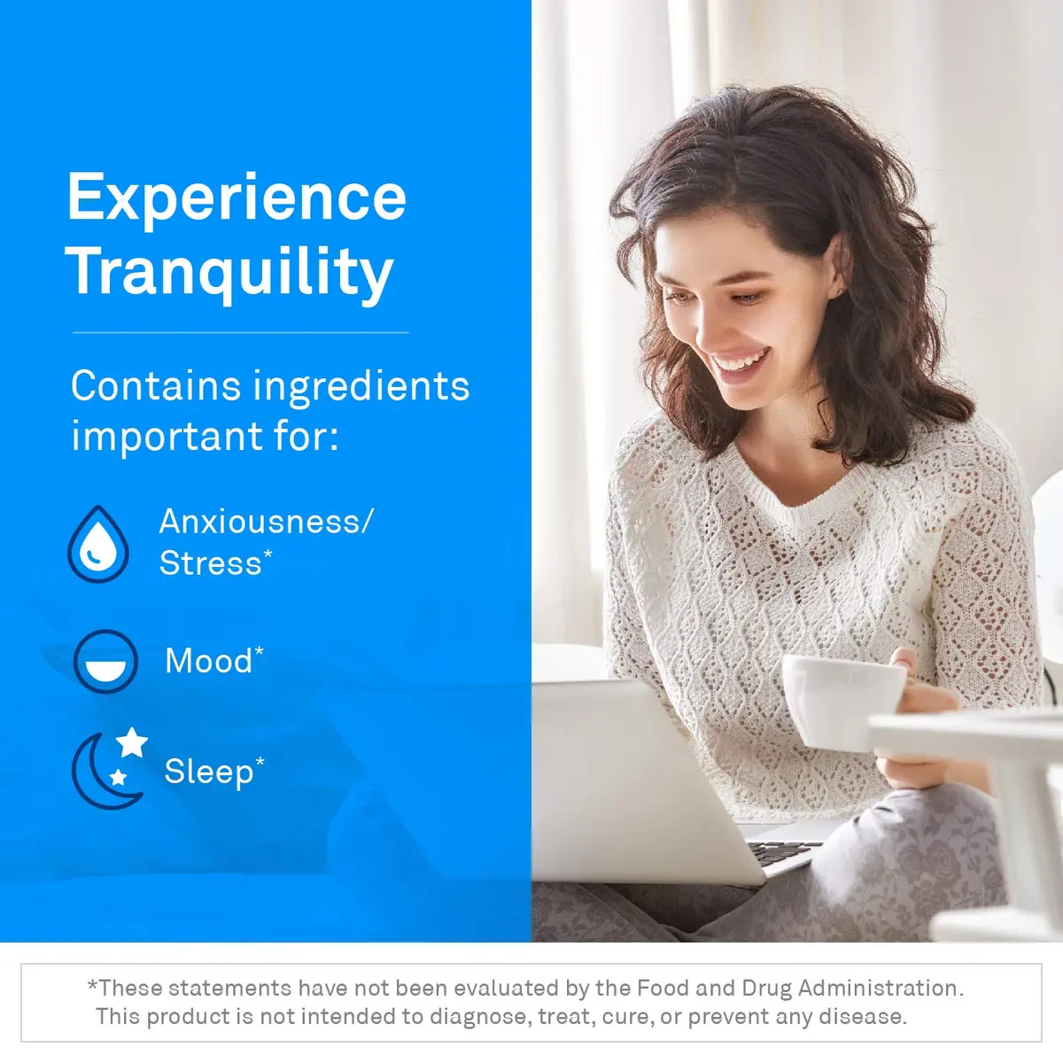 NeuroScience TravaGen Emotional Support & Stress Relief Supplement, 120 ct | Mood & Sleep Support with L-Tryptophan & B12 - view 3