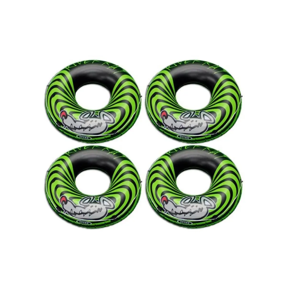 Intex River Rat Inflatable Swim Tube & Floating Lounge Raft 48in | Heavy-Duty Vinyl, 4-Pack - main product image