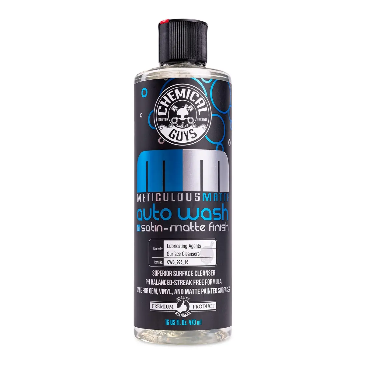 Chemical Guys Meticulous Matte Foaming Car Wash Soap Bubble Gum 473ml (16 Fl Oz) | Preserves Matte Finish - main product image
