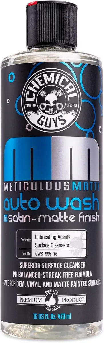 Chemical Guys Meticulous Matte Foaming Car Wash Soap Bubble Gum 473ml (16 Fl Oz) | Preserves Matte Finish - view 2