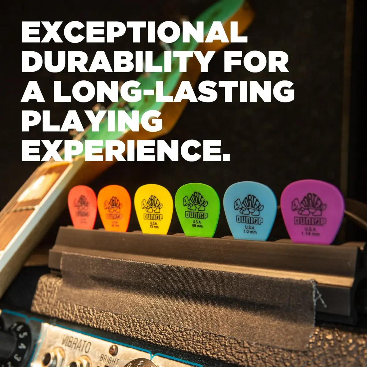 Jim Dunlop Tortex Standard Picks 1.0mm Blue (72-Pack) | Bright Attack & Superior Grip - view 5