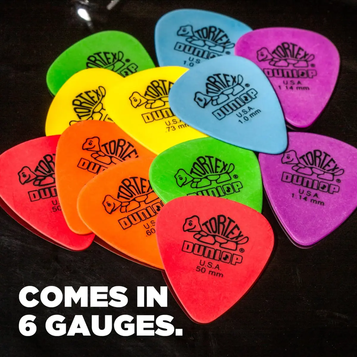 Jim Dunlop Tortex Standard Picks 1.0mm Blue (72-Pack) | Bright Attack & Superior Grip - view 7