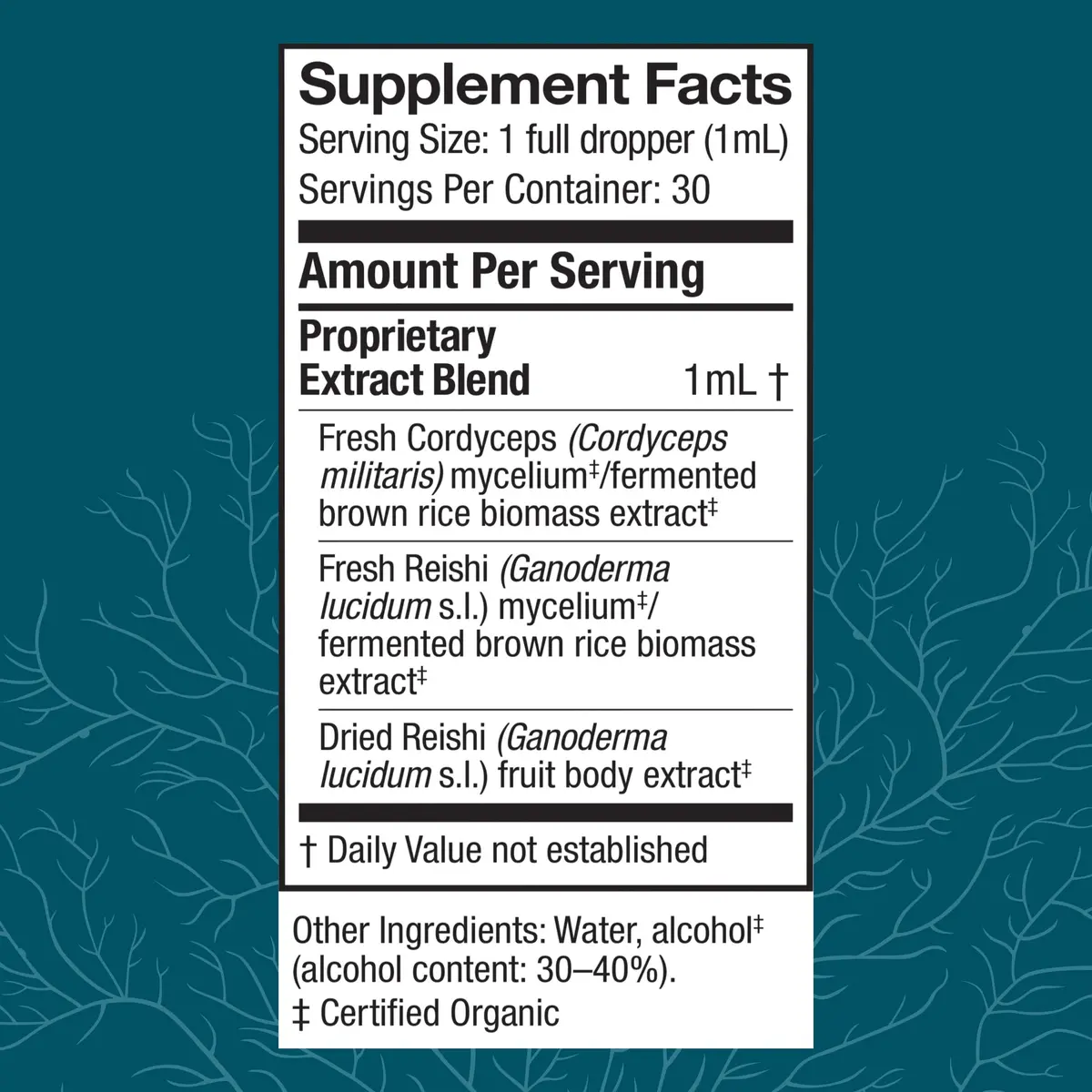 Host Defense CordyChi Extract 1 fl oz | Immune & Energy Support with Organic Mushrooms - view 2