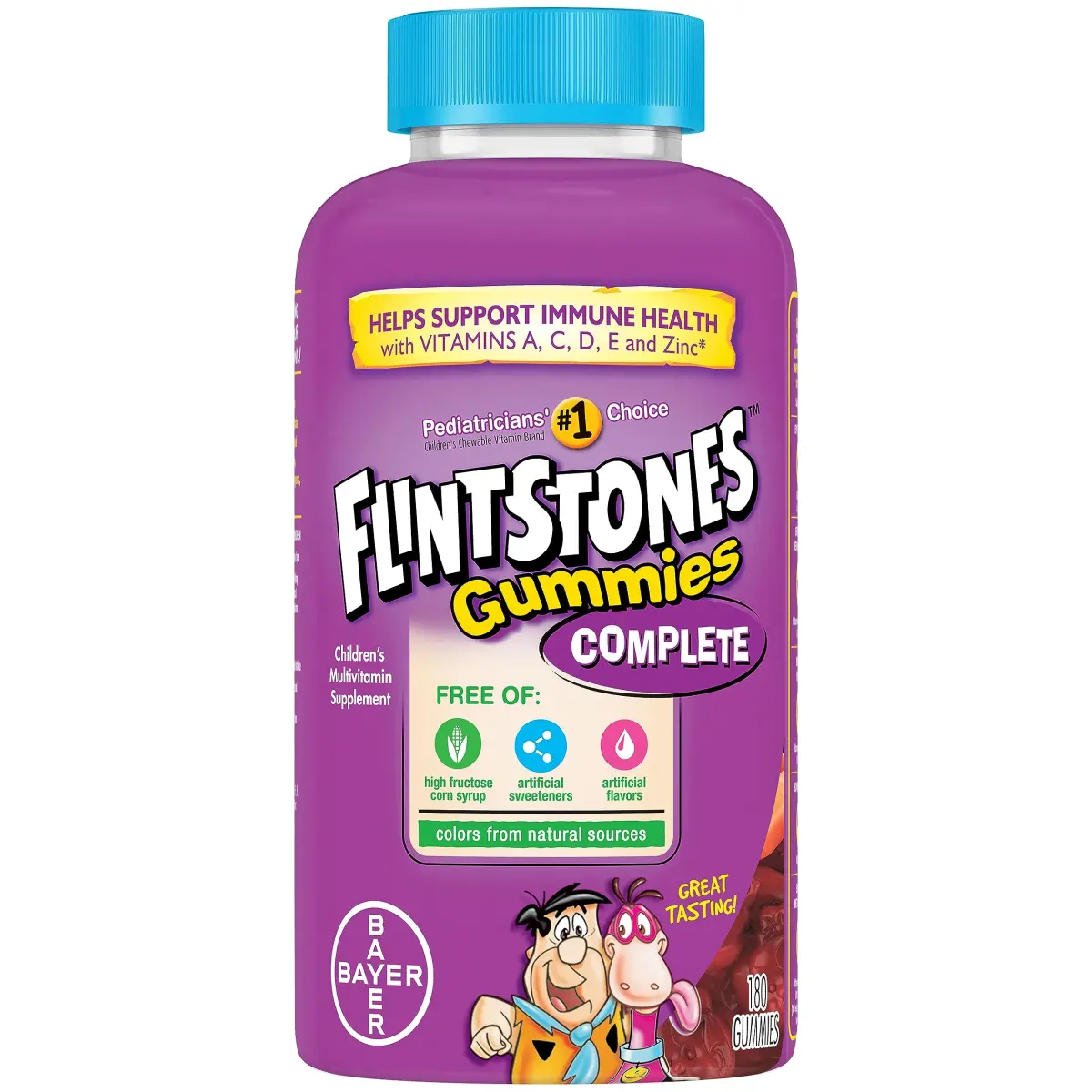 Flintstones Complete Multivitamin Gummies for Kids 180 Count | Supports Healthy Growth & Development - main product image