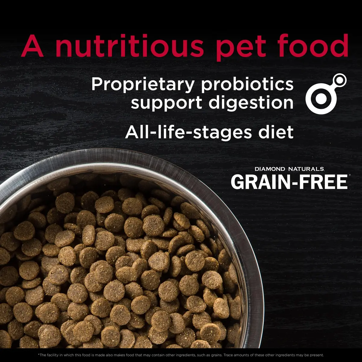 DIAMOND NATURALS Grain-Free Dry Dog Food, Cage-Free Chicken, 12.7kg (28lb) | All-Natural Protein & Energy - view 2
