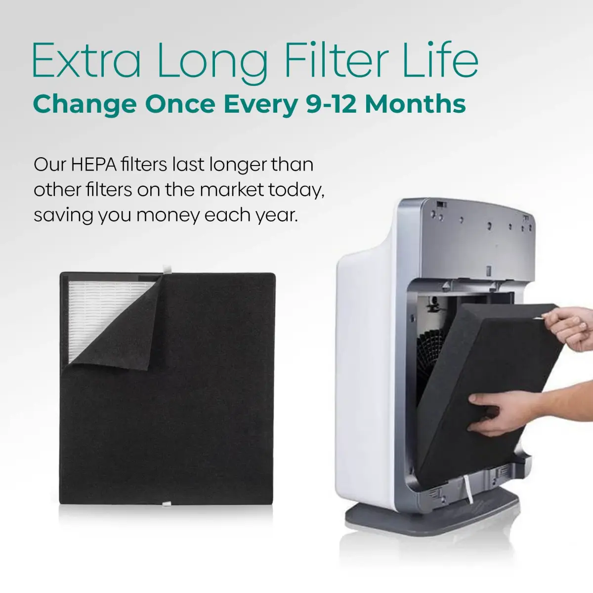 Alen BreatheSmart Classic Replacement HEPA Filter | Captures 99.99% of Particles Down to 0.1 Micron - view 6