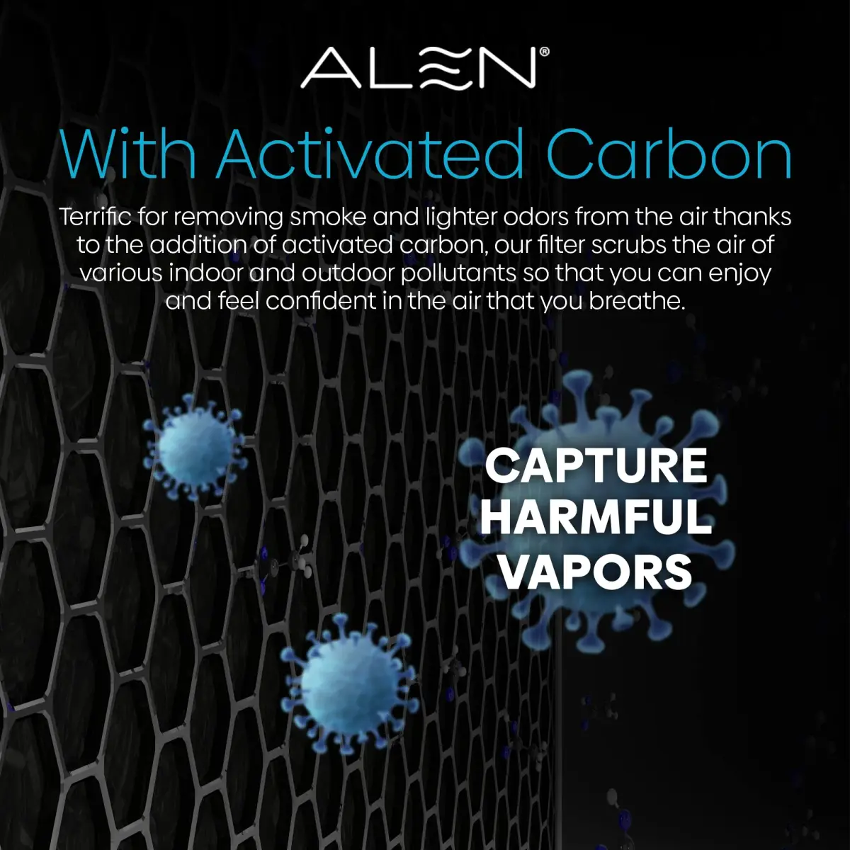 Alen BreatheSmart Classic Replacement Filter | True HEPA + Silver Carbon for Allergies, Dust, Mold, Odors (15 inch Height) - view 3