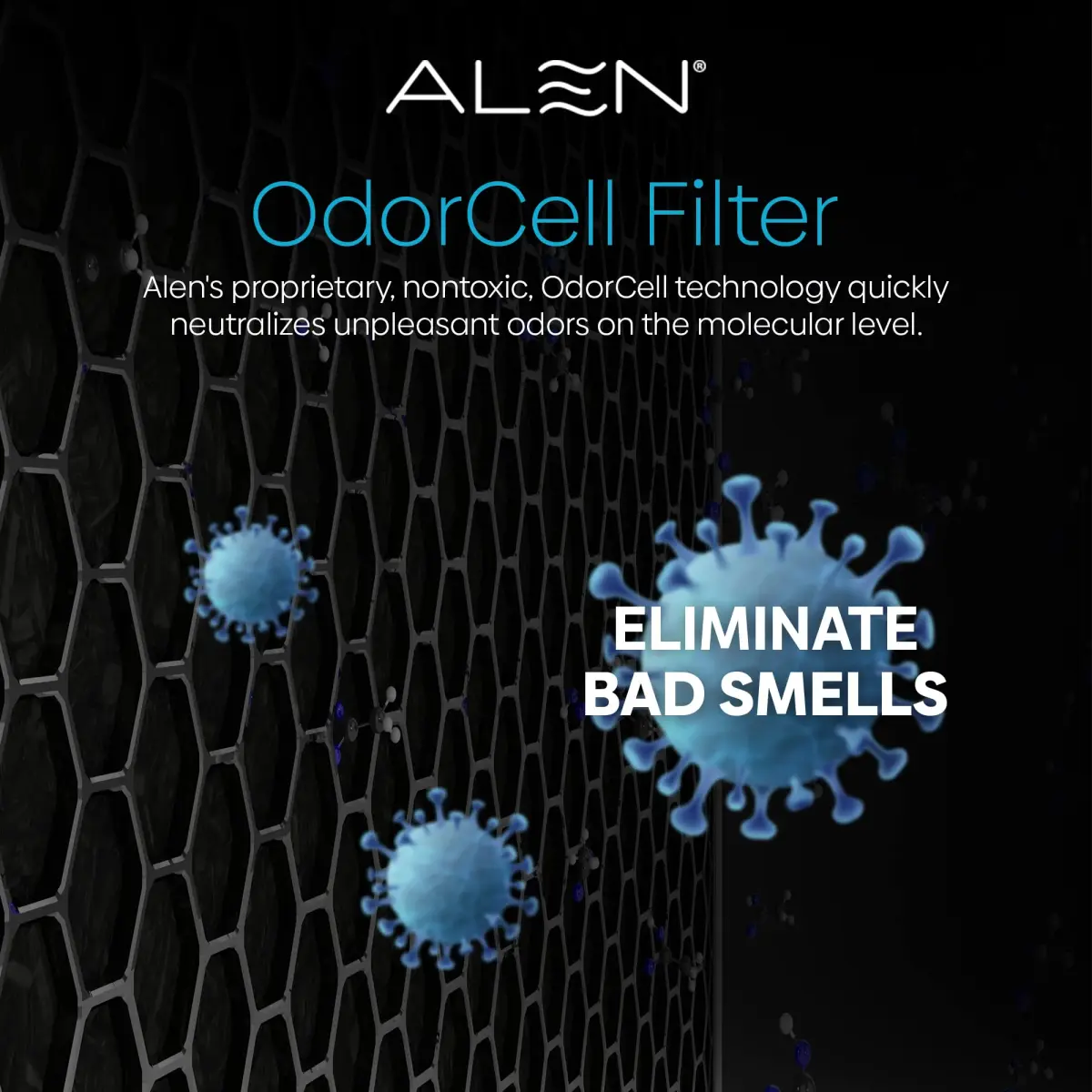 Alen BF35-Odor Replacement HEPA Filter for BreatheSmart Classic Air Purifier | 1,100 SqFt Coverage - view 3
