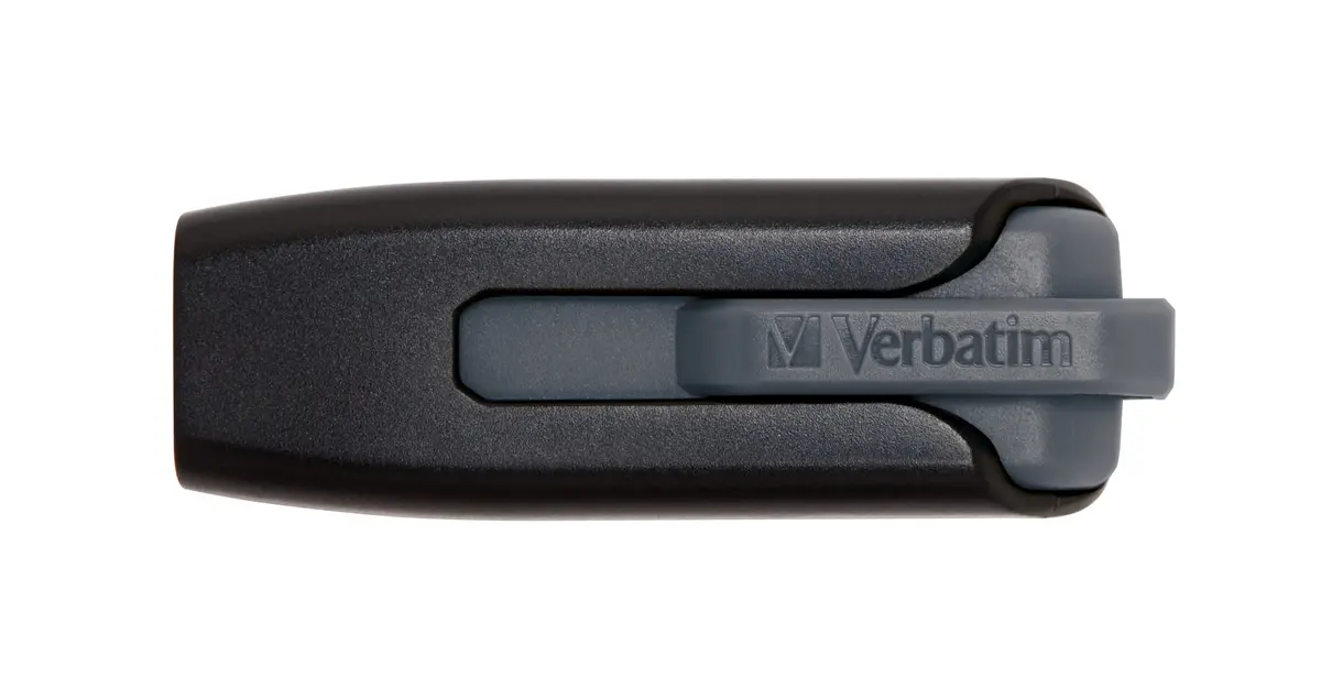 Verbatim 128GB USB 3.0 Store 'n' Go V3 Flash Drive - Gray | Cap-Less & PC/Mac Compatible - view 3