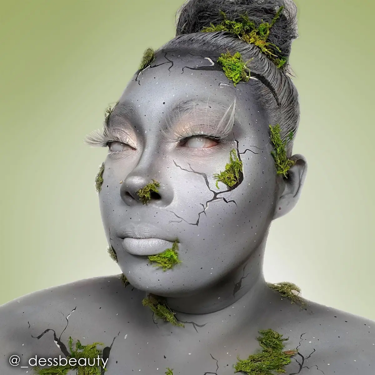 Mehron Makeup StarBlend - LIGHT GREY | Full Coverage Stage & Cosplay Face Paint - view 2