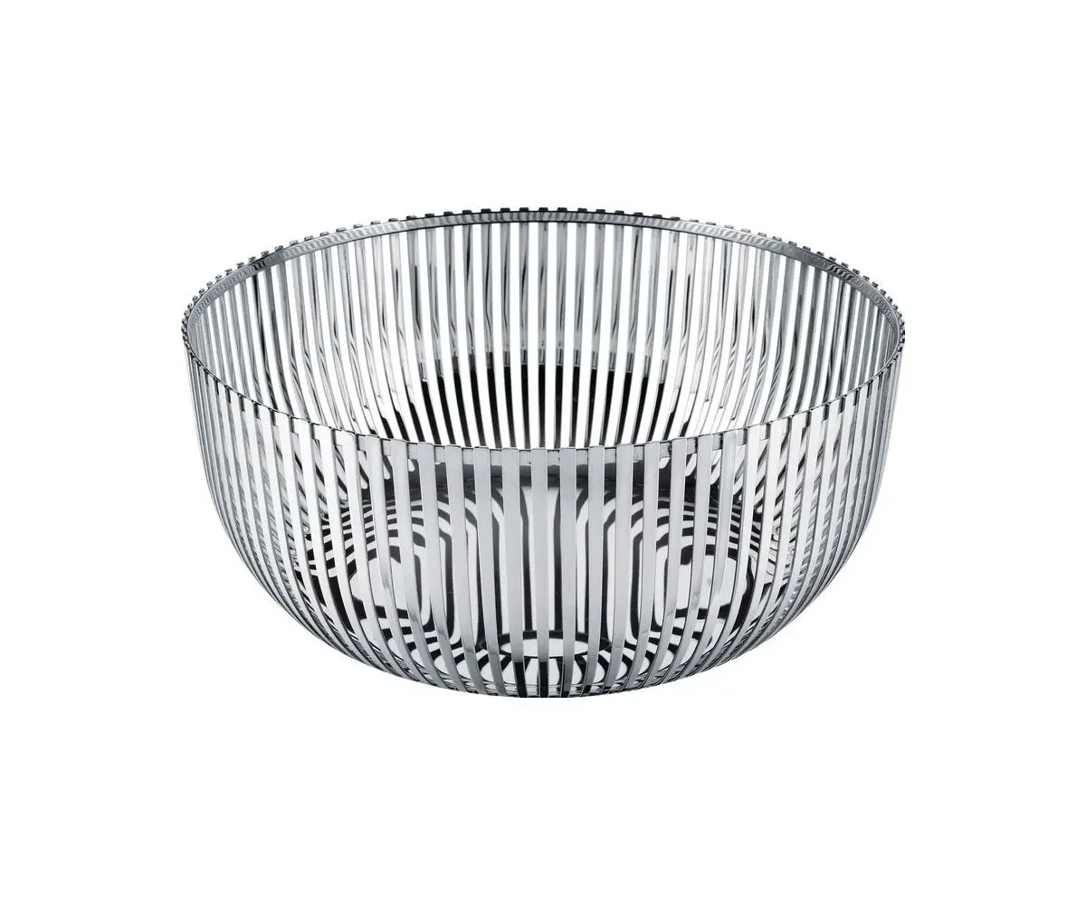 Alessi Fruit Holder in 18/10 Stainless Steel Mirror Polished, Silver | Elegant Kitchen & Living Room Decor - main product image
