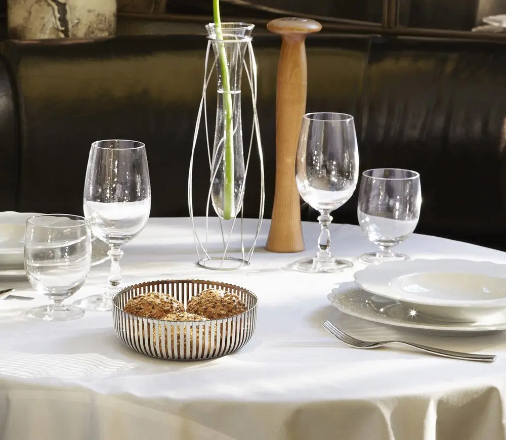 Alessi Fruit Holder in 18/10 Stainless Steel Mirror Polished, Silver | Elegant Kitchen & Living Room Decor - view 2