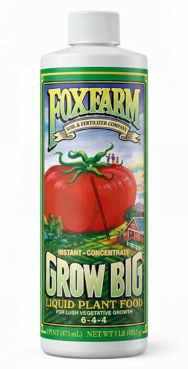 FoxFarm Grow Big Liquid Plant Food 6-4-4 | Supports Lush Vegetative Growth & Fast Nutrient Uptake - main product image