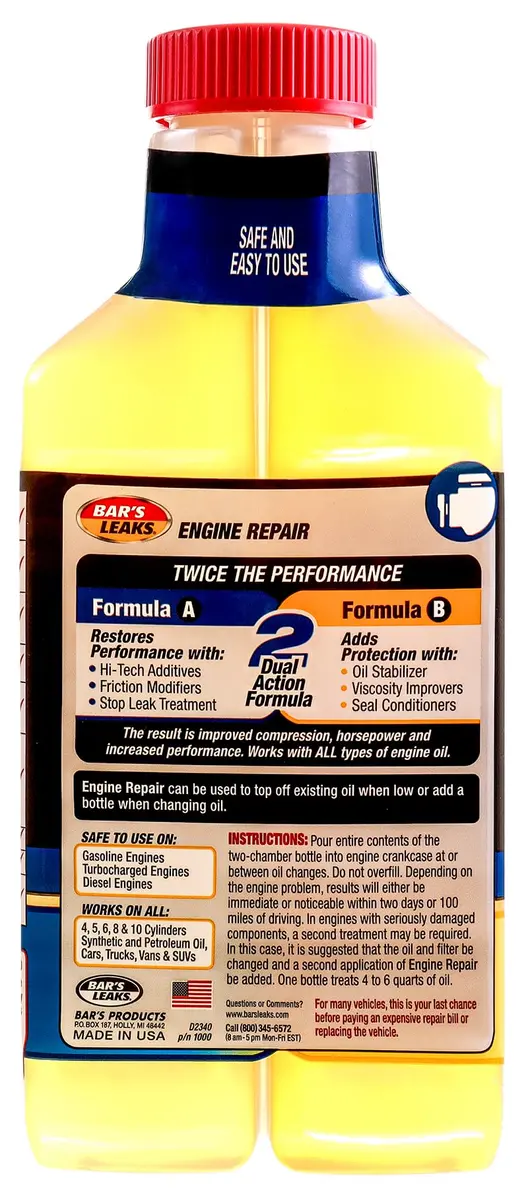 Bar's Leaks High Mileage Engine Repair 16.9 oz | Restores Power & Stops Leaks - view 3
