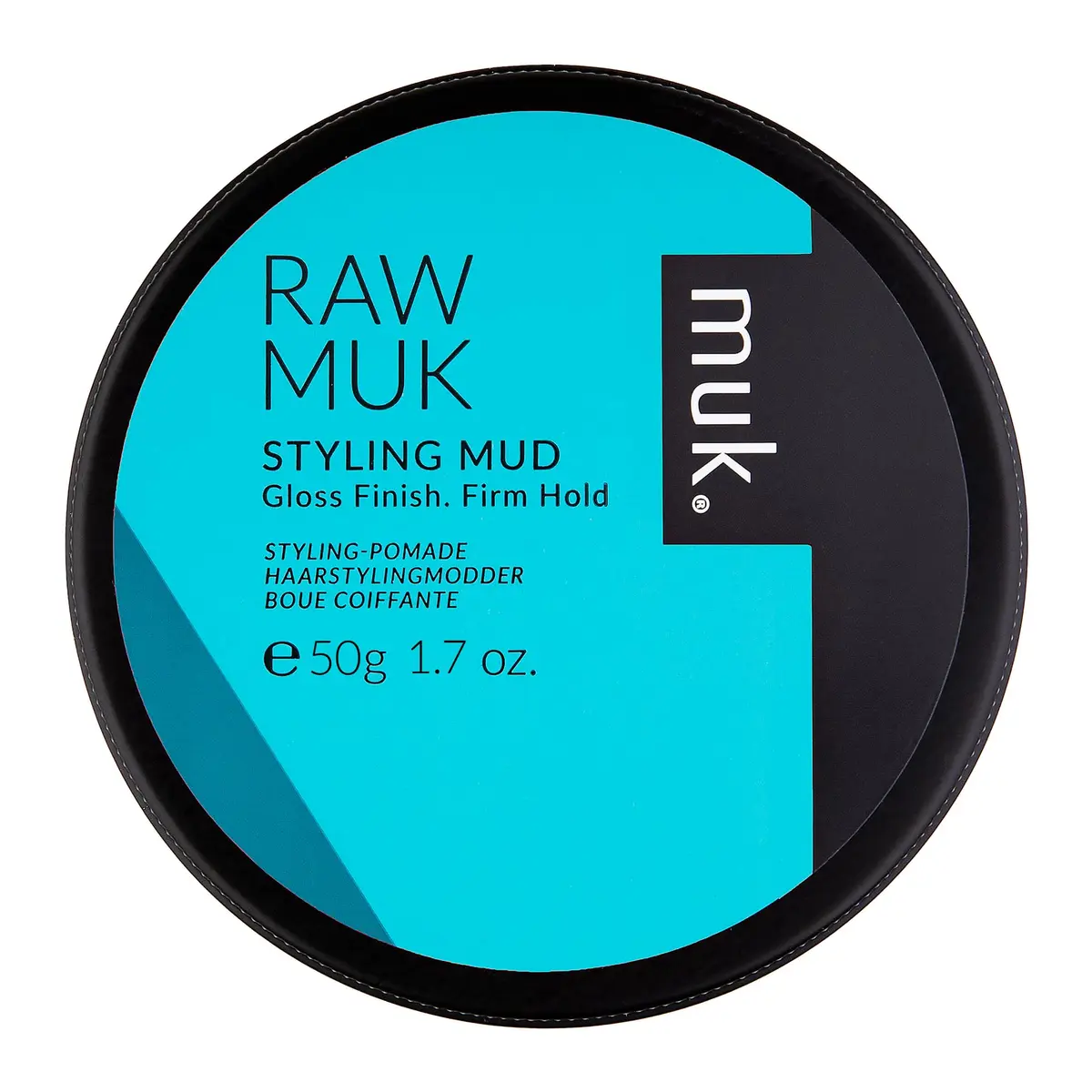 MUK. Haircare Raw Firm Hold Styling Mud, 1.8 oz | High Gloss, Humidity Resistant, Water Soluble - main product image