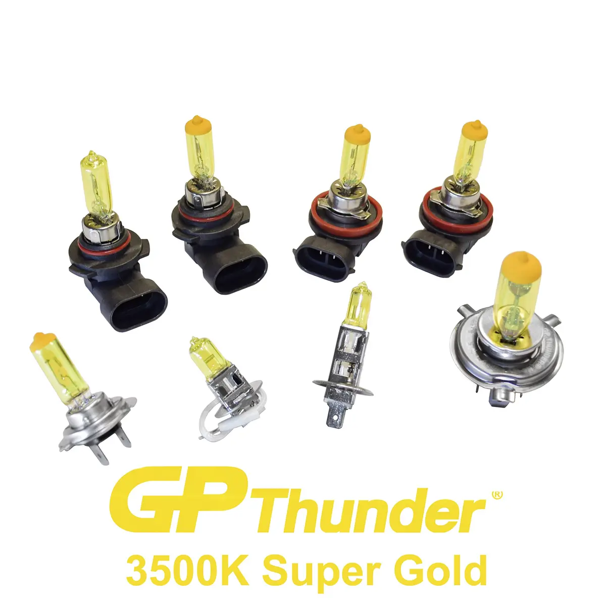 GP Thunder H11 3500K 55W Xenon Halogen Light Bulb | Yellow High Performance Fog & Headlight - view 5