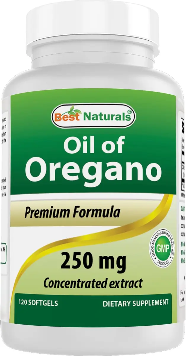 Best Naturals Oregano Oil 250 Mg Softgels 120Count | Supports Immune & Digestive Health - main product image
