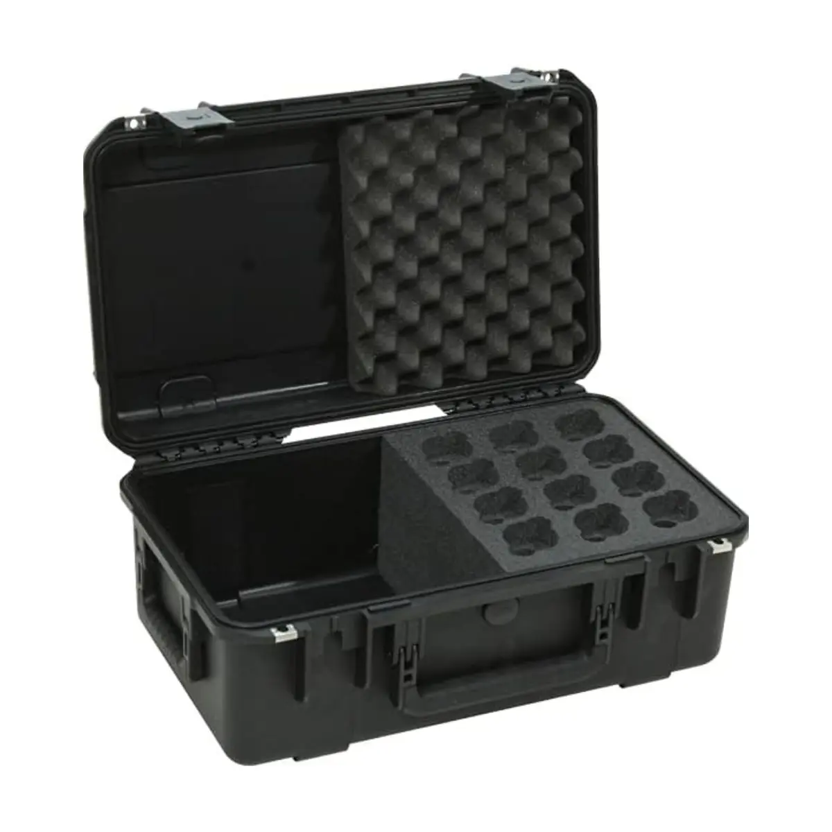 SKB iSeries Injection Molded Microphone Case for 12 Mics with Storage Compartment | Waterproof, Durable, Professional Audio Gear Protection - view 8