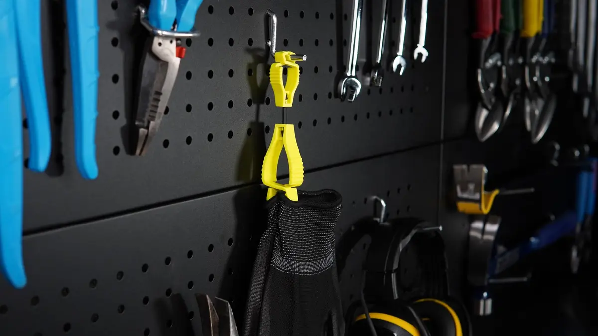 Glove Guard PROTECTIVE_GLOVE Large | High Visibility Yellow Safety Clip - view 4