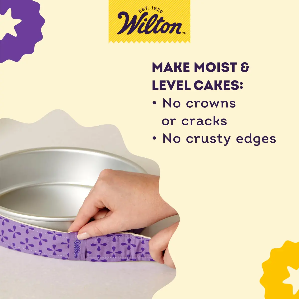 Wilton Bake Even Cake Strips, Level Cakes, 2-Piece Set | Professional Baking Tool for Moist, Even Cakes - view 6