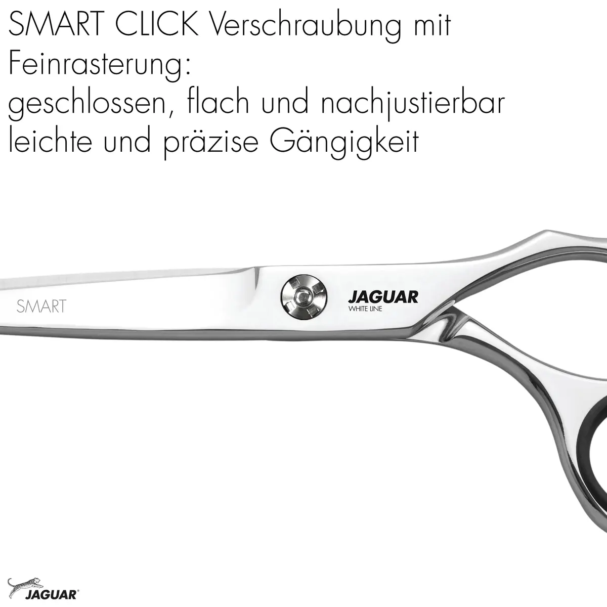 Jaguar Shears White Line Smart 5.5 Inch Professional | Ergonomic Steel Hair Cutting Scissors - view 5