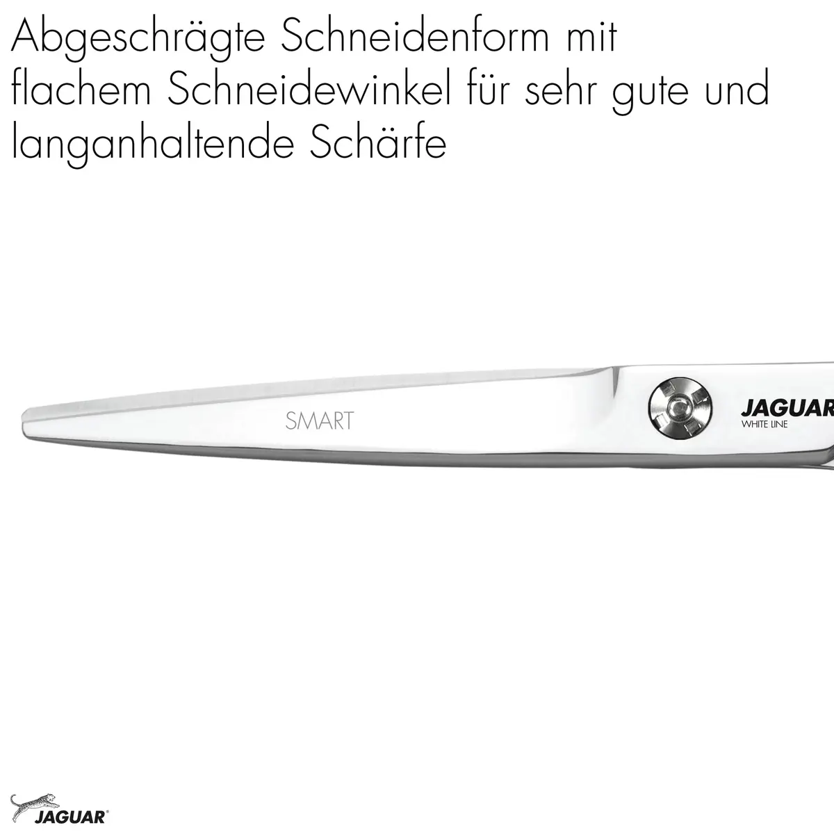 Jaguar Shears White Line Smart 5.5 Inch Professional | Ergonomic Steel Hair Cutting Scissors - view 6