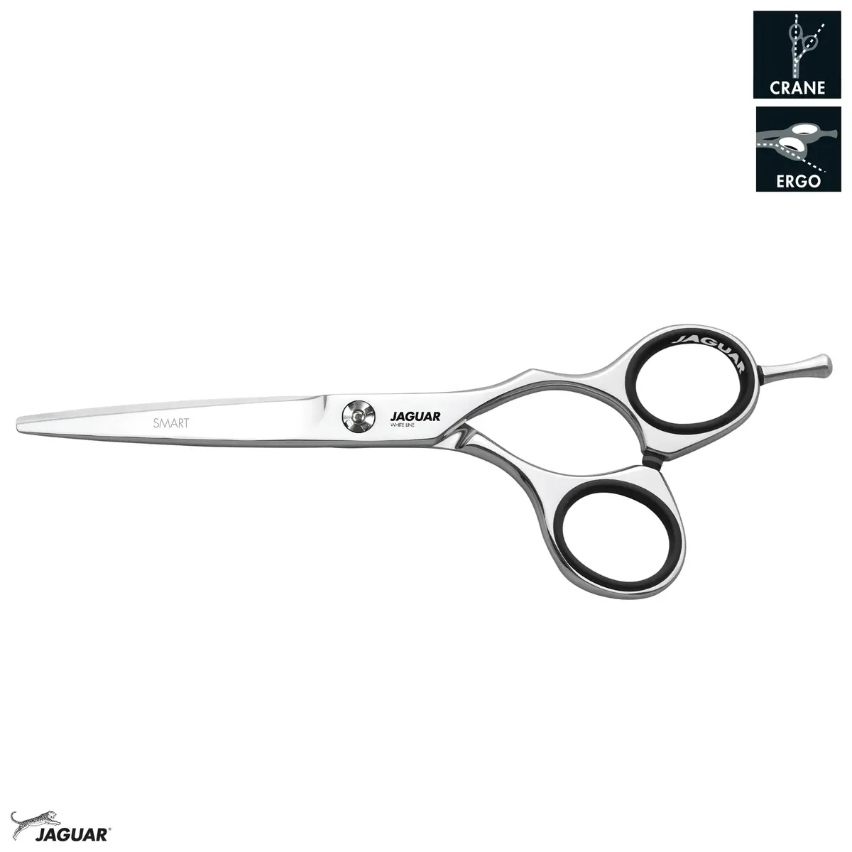Jaguar Shears White Line Smart 5.5 Inch Professional | Ergonomic Steel Hair Cutting Scissors - view 2