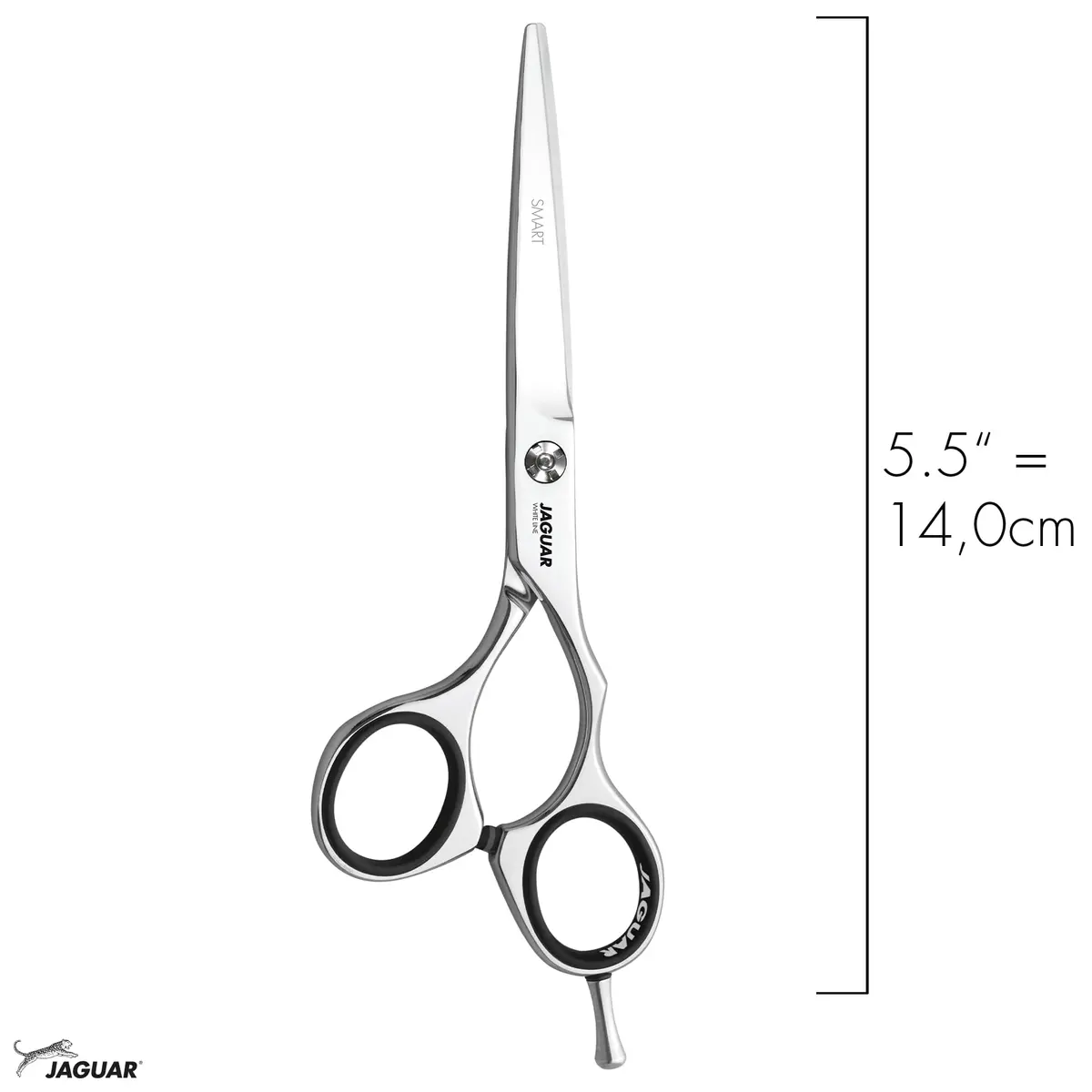 Jaguar Shears White Line Smart 5.5 Inch Professional | Ergonomic Steel Hair Cutting Scissors - view 3