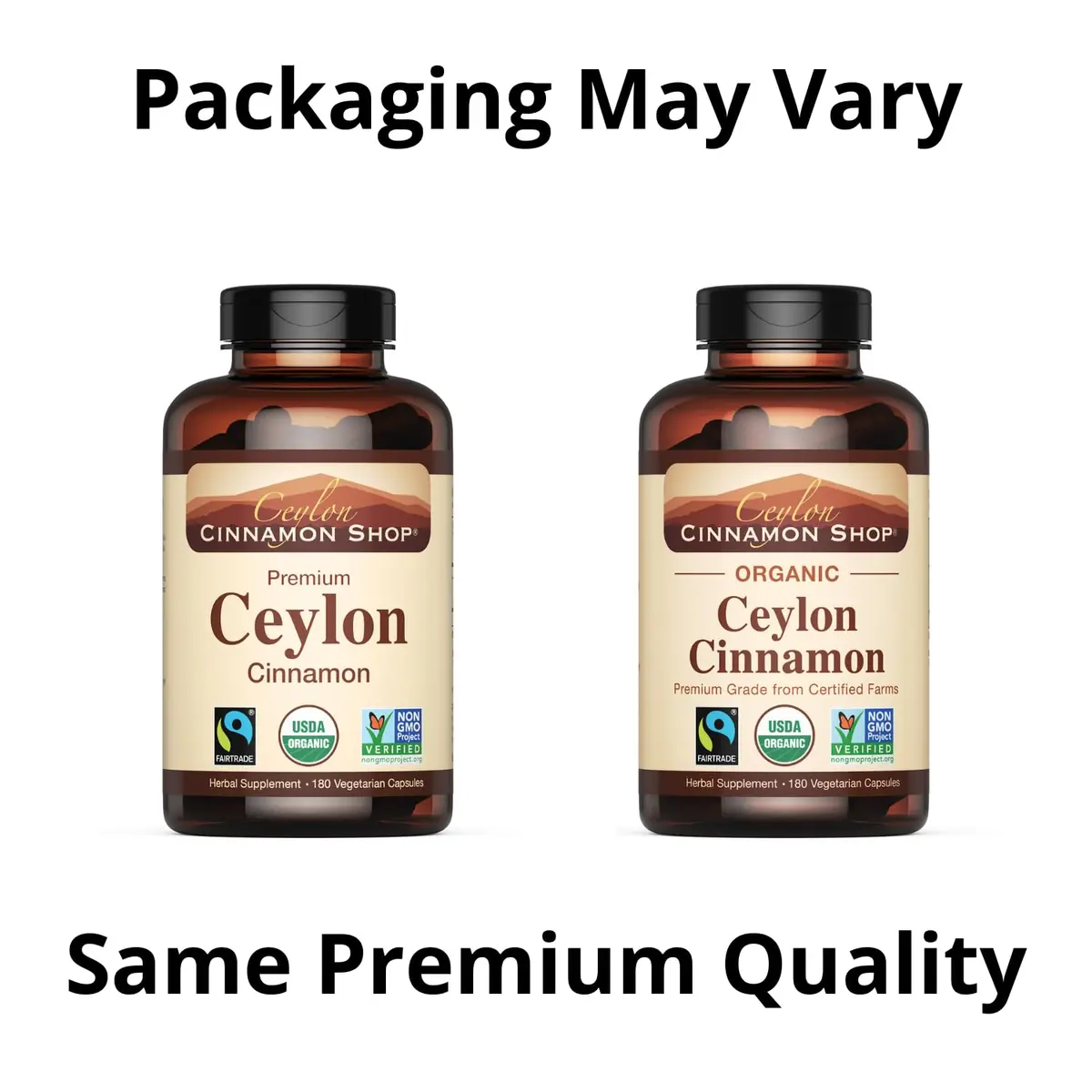 Ceylon Cinnamon Shop Organic Ceylon Cinnamon Capsules 180 Count | USDA Certified Supplement for Daily Wellness - view 2