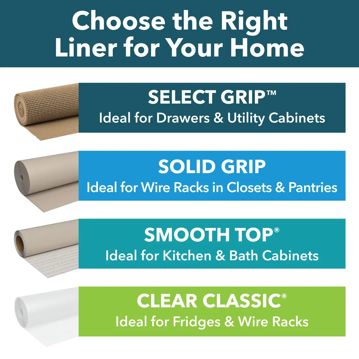 Duck EasyLiner Select Grip Shelf Liner 20 in x 24 ft | Non Slip, Non Adhesive, Surface Protection - view 9