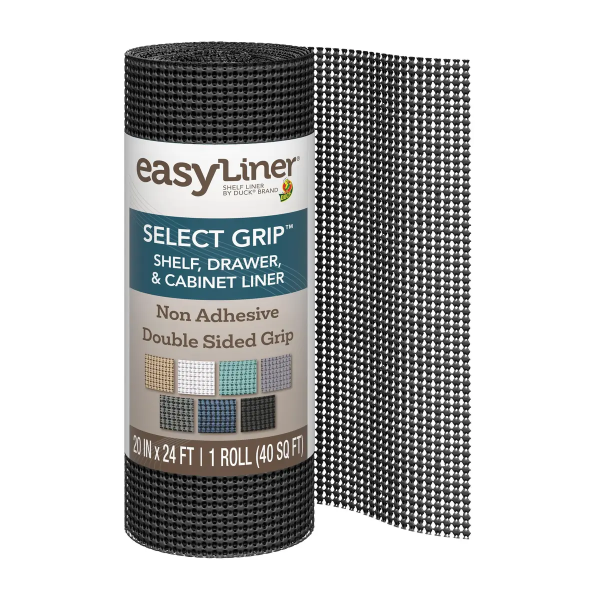 Duck EasyLiner Select Grip Shelf Liner 20 in x 24 ft | Non Slip, Non Adhesive, Surface Protection - main product image