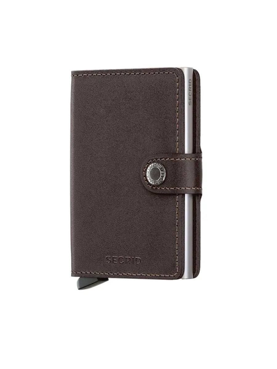 Secrid Mini Wallet Genuine Leather RFID Safe Card Case for max 12 cards 6.5 x 10.2 cm | Slim & Secure - main product image