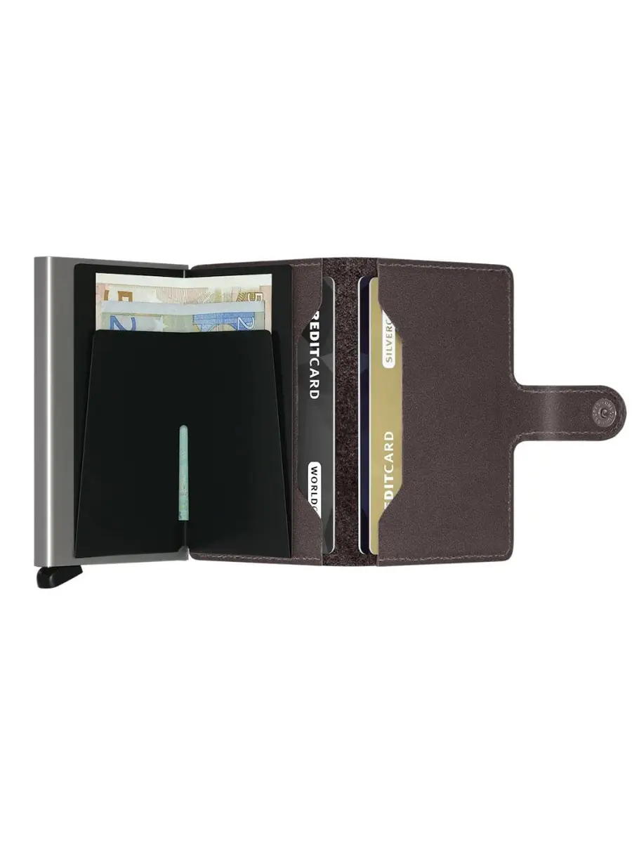 Secrid Mini Wallet Genuine Leather RFID Safe Card Case for max 12 cards 6.5 x 10.2 cm | Slim & Secure - view 3