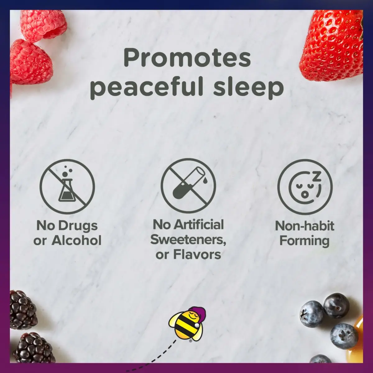 Zarbee's Naturals Children's Sleep Chewable Tablets with Melatonin, Natural Grape Flavor, 30 Count (1 mg Melatonin per Tablet) - view 4