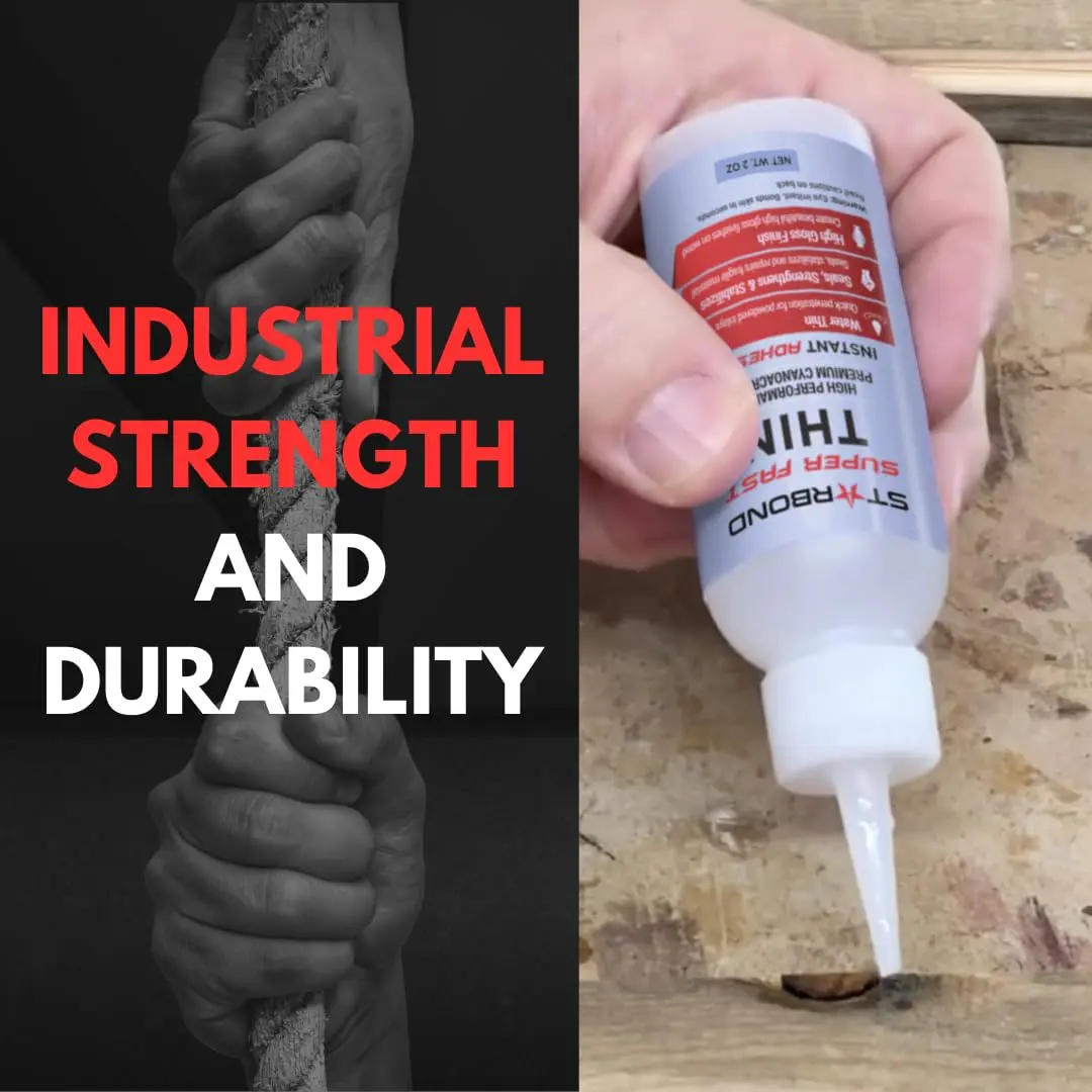 Starbond Super Fast Thin CA Glue 16 oz | Penetrates Micro-Fractures, Ideal for Woodworking & Model Building - view 5